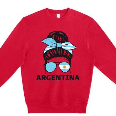 Argentinian Girl Argentina Girl Chica Argentine Premium Crewneck Sweatshirt