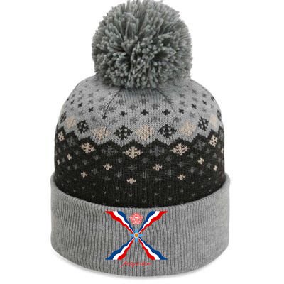 Assyria Gift Assyrian Flag Gift Assyrians Lamassu Gift The Baniff Cuffed Pom Beanie