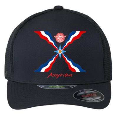 Assyria Gift Assyrian Flag Gift Assyrians Lamassu Gift Flexfit Unipanel Trucker Cap