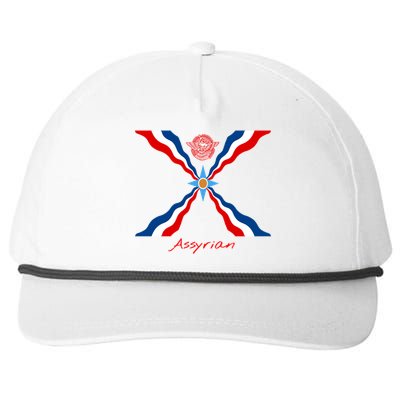 Assyria Gift Assyrian Flag Gift Assyrians Lamassu Gift Snapback Five-Panel Rope Hat