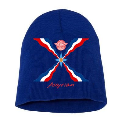 Assyria Gift Assyrian Flag Gift Assyrians Lamassu Gift Short Acrylic Beanie