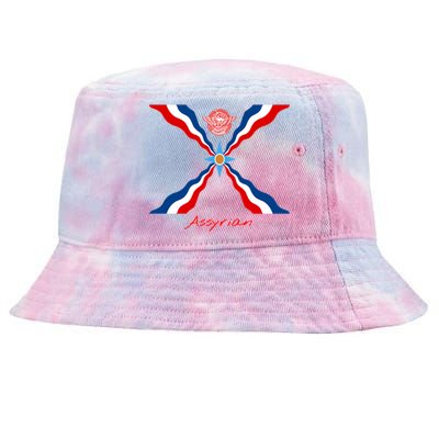 Assyria Gift Assyrian Flag Gift Assyrians Lamassu Gift Tie-Dyed Bucket Hat