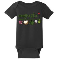 Augusta Georgia, Azalea, Golf, Pimento Cheese, Jacket Design  Baby Bodysuit