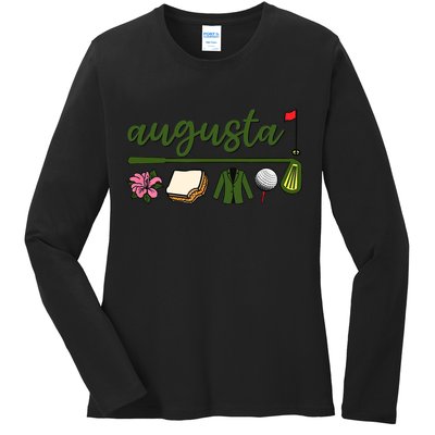 Augusta Georgia, Azalea, Golf, Pimento Cheese, Jacket Design  Ladies Long Sleeve Shirt