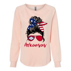 Arkansas Girl Arkansas Flag State Girlfriend Womens California Wash Sweatshirt