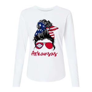 Arkansas Girl Arkansas Flag State Girlfriend Womens Cotton Relaxed Long Sleeve T-Shirt