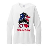 Arkansas Girl Arkansas Flag State Girlfriend Womens CVC Long Sleeve Shirt