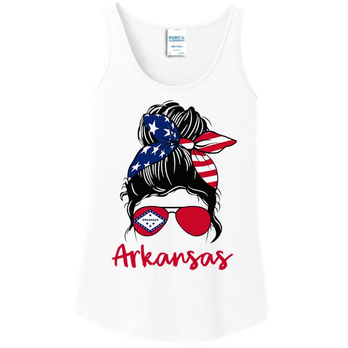 Arkansas Girl Arkansas Flag State Girlfriend Ladies Essential Tank