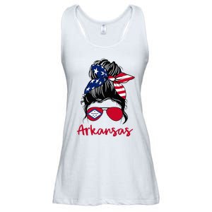 Arkansas Girl Arkansas Flag State Girlfriend Ladies Essential Flowy Tank