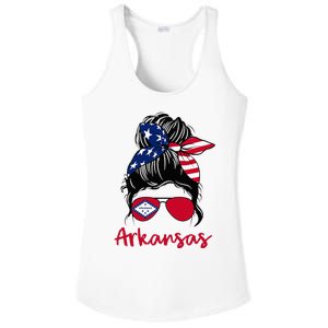 Arkansas Girl Arkansas Flag State Girlfriend Ladies PosiCharge Competitor Racerback Tank