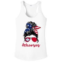 Arkansas Girl Arkansas Flag State Girlfriend Ladies PosiCharge Competitor Racerback Tank