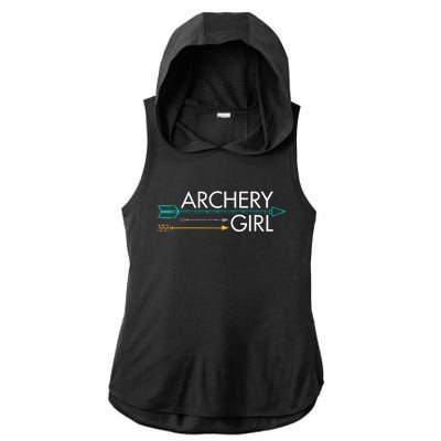 Archery Gift Ladies PosiCharge Tri-Blend Wicking Draft Hoodie Tank