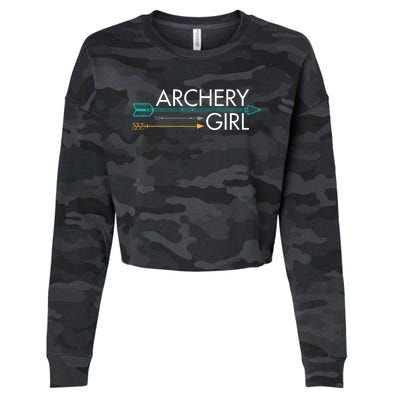 Archery Gift Cropped Pullover Crew