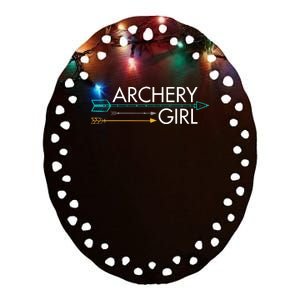 Archery Gift Ceramic Oval Ornament