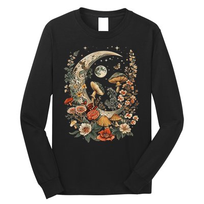 Aesthetic Goblincore And Dark Cottage Core Clothes Mushroom Long Sleeve Shirt