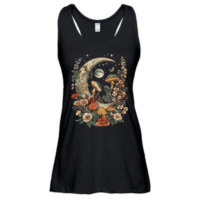 Aesthetic Goblincore And Dark Cottage Core Clothes Mushroom Ladies Essential Flowy Tank