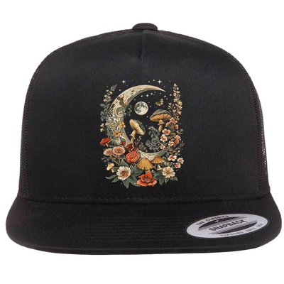 Aesthetic Goblincore And Dark Cottage Core Clothes Mushroom Flatbill Hat