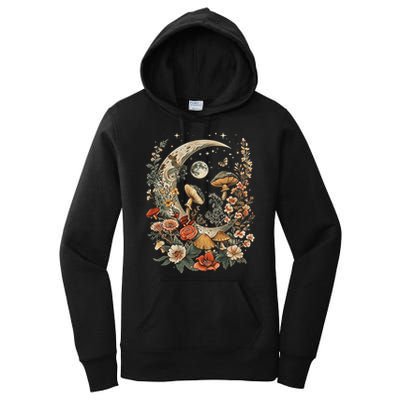 Aesthetic Goblincore And Dark Cottage Core Clothes Mushroom Women's Pullover Hoodie