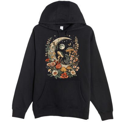 Aesthetic Goblincore And Dark Cottage Core Clothes Mushroom Premium Pullover Hoodie