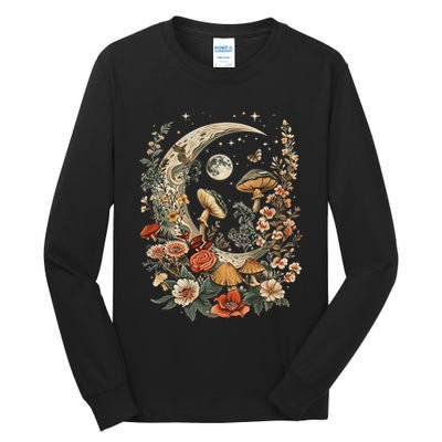 Aesthetic Goblincore And Dark Cottage Core Clothes Mushroom Tall Long Sleeve T-Shirt