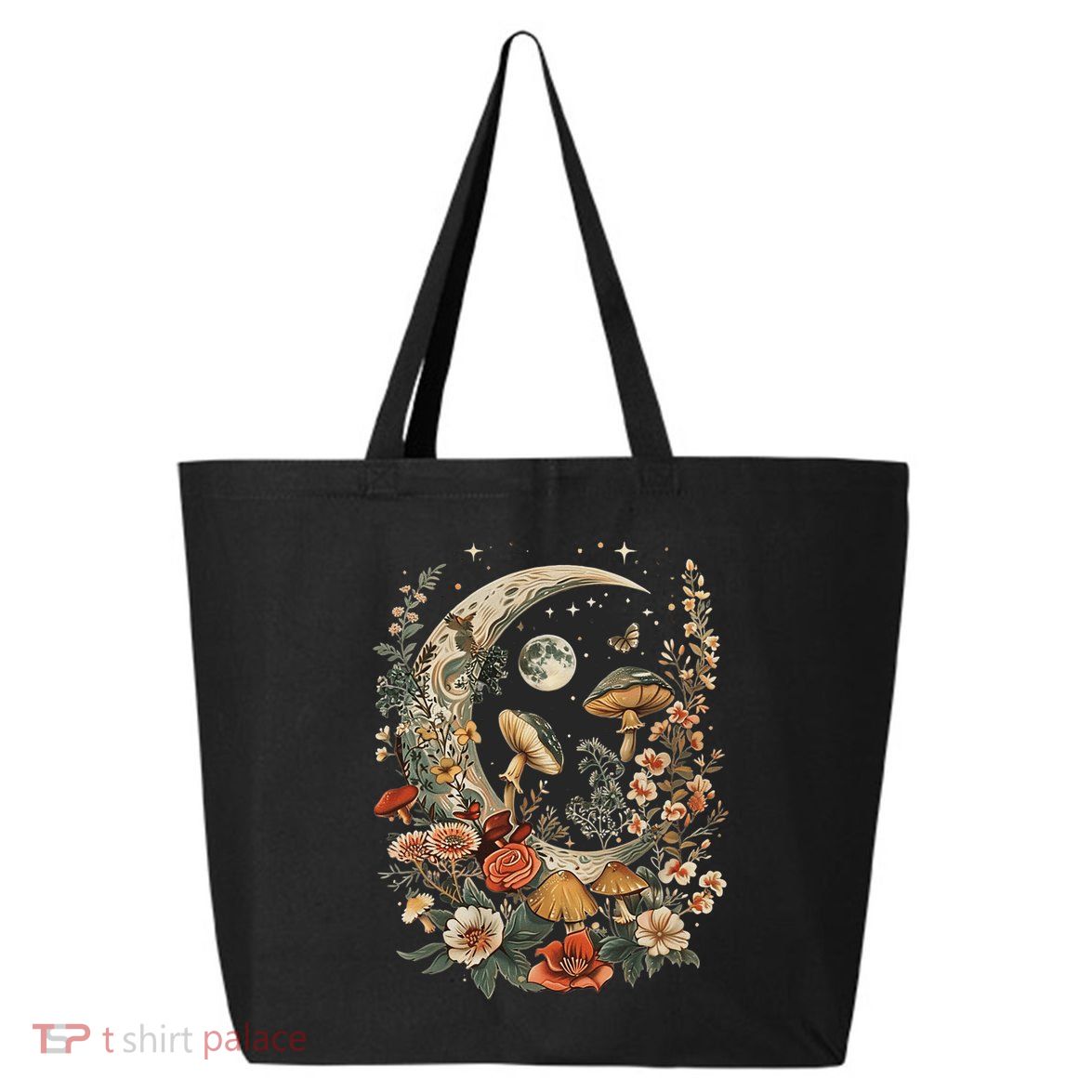 Aesthetic Goblincore And Dark Cottage Core Clothes Mushroom 25L Jumbo Tote