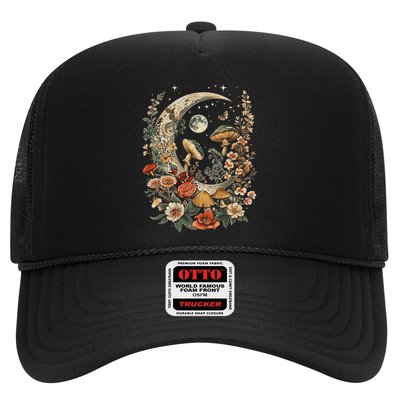 Aesthetic Goblincore And Dark Cottage Core Clothes Mushroom Trucker Hat