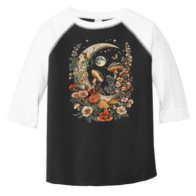 Aesthetic Goblincore And Dark Cottage Core Clothes Mushroom Toddler Fine Jersey T-Shirt