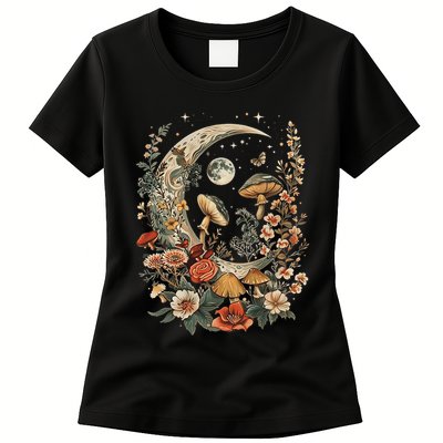 Aesthetic Goblincore And Dark Cottage Core Clothes Mushroom Womens T-Shirt