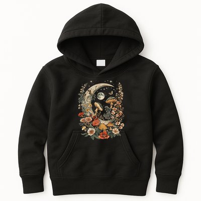 Aesthetic Goblincore And Dark Cottage Core Clothes Mushroom Kids Hoodie