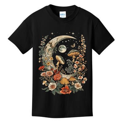 Aesthetic Goblincore And Dark Cottage Core Clothes Mushroom Kids T-Shirt