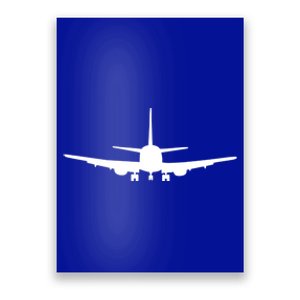 Airplane Gift Airplane Jet Gift Blue Small Poster