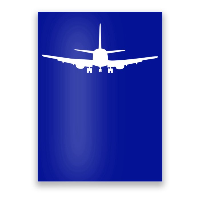 Airplane Gift Airplane Jet Gift Blue Small Poster