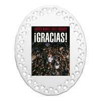 Amlo Gracias Andres Manuel Lopez Obrador Ceramic Oval Ornament