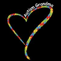 Autism Grandma Autism Awareness Puzzle Piece Heart Backpack