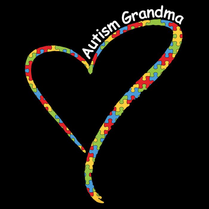 Autism Grandma Autism Awareness Puzzle Piece Heart 16 in Basic Backpack