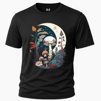 Aesthetic Goblincore And Dark Cottagecore Mushroom Performance Shirt