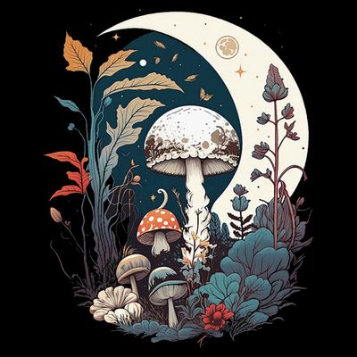 Aesthetic Goblincore And Dark Cottagecore Mushroom T-Shirt