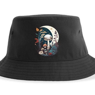 Aesthetic Goblincore And Dark Cottagecore Mushroom Sustainable Bucket Hat