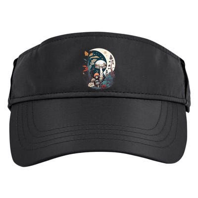 Aesthetic Goblincore And Dark Cottagecore Mushroom Adult Drive Performance Visor