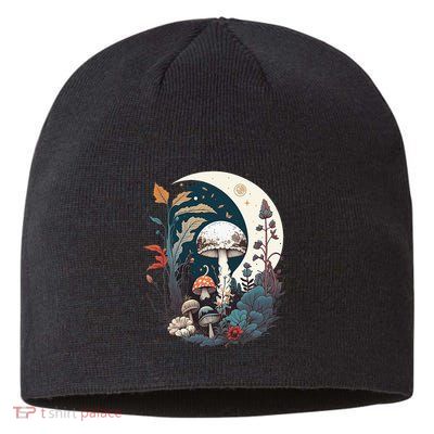 Aesthetic Goblincore And Dark Cottagecore Mushroom Sustainable Beanie