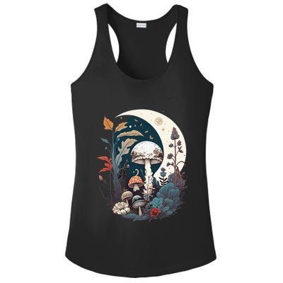 Aesthetic Goblincore And Dark Cottagecore Mushroom Ladies PosiCharge Competitor Racerback Tank