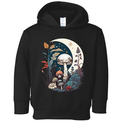 Aesthetic Goblincore And Dark Cottagecore Mushroom Toddler Hoodie