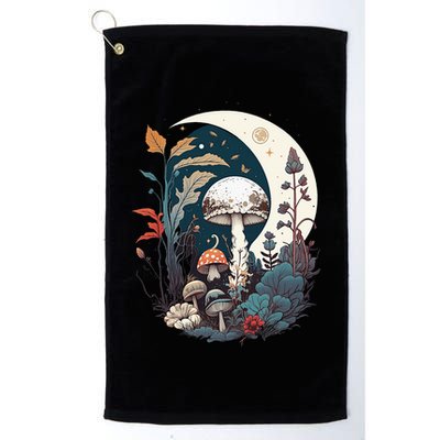 Aesthetic Goblincore And Dark Cottagecore Mushroom Golf Towel