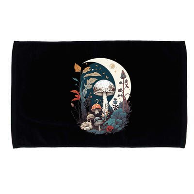 Aesthetic Goblincore And Dark Cottagecore Mushroom Microfiber Hand Towel