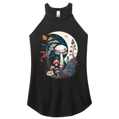 Aesthetic Goblincore And Dark Cottagecore Mushroom Women's Perfect Tri Rocker Tank