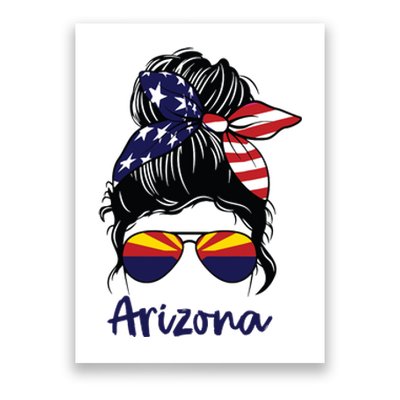 Arizona Girl Arizona Flag State Girlfriend Poster