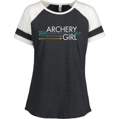 Archery Girl Enza Ladies Jersey Colorblock Tee