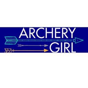 Archery Girl Bumper Sticker