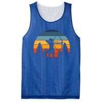 Archery Girl Archer Bow Vintage Retro Sunset Nice Mesh Reversible Basketball Jersey Tank