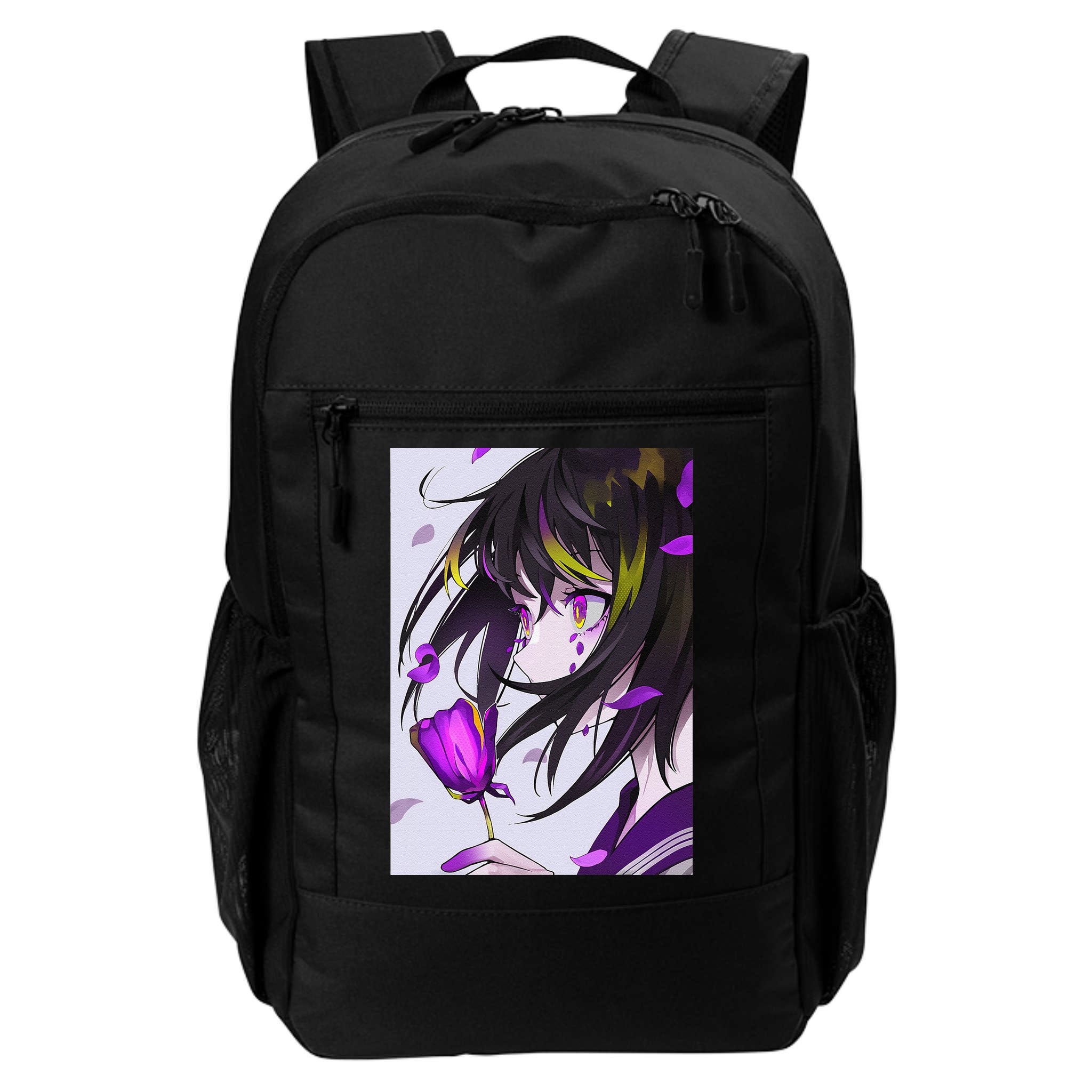 Anime Girl Aesthetic Floral Japanese Kawaii Waifu Backpack